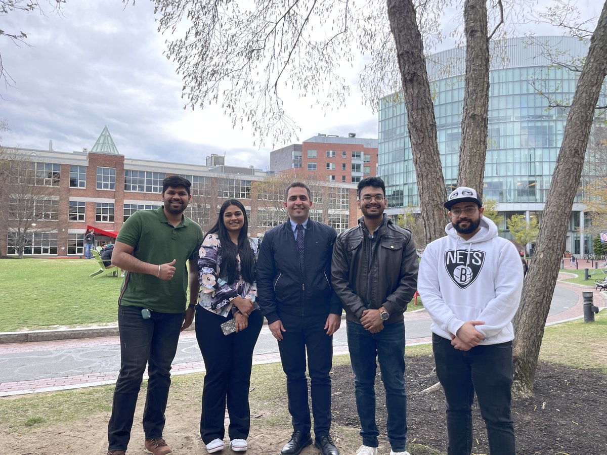 Students on Northeastern campus